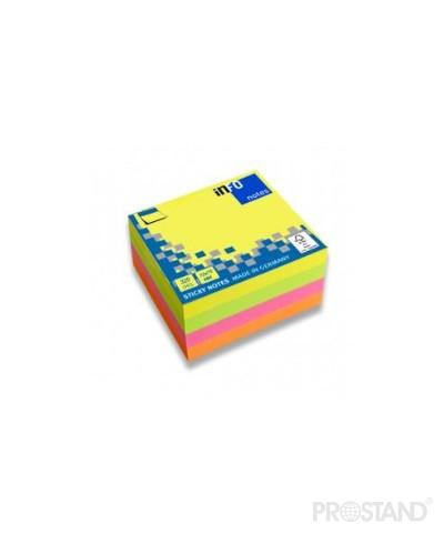 Hirtie p/u notite lipici 75x75mm 320f INFO notes NeonMix 5654-39