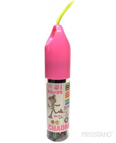 Carioci in cutie plastic rotunda 12cul 208-12 0180295126803505/42