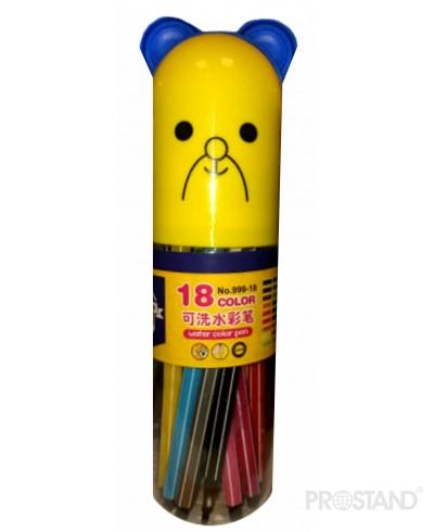 Carioci in cutie plastic rotunda 18cul 999-18