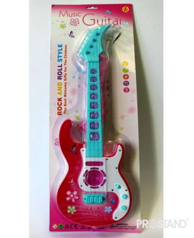 Гитара с музыкой пластиковая 909B-2 1/24