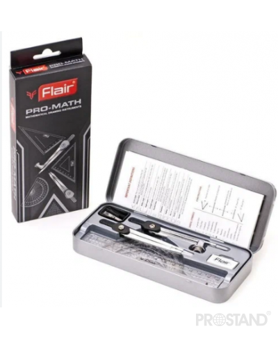 Set rigle FLAIR PRO MATH metal 10 piese7008 1/10/120
