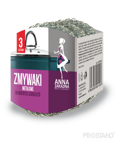 Губка металическая для мытья посуды 3шт PB-1125/4668 AZ