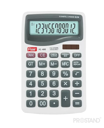 Калькулятор электронный FLAIR FC 400 105*160мм 1/10/80