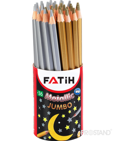 Creion Fatih Jumbo Metallic gold/silver 33370