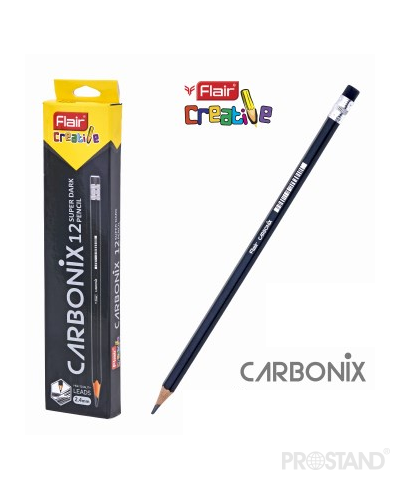 Creion cu radiera FLAIR Carbonix 2B FA 8052 1/12