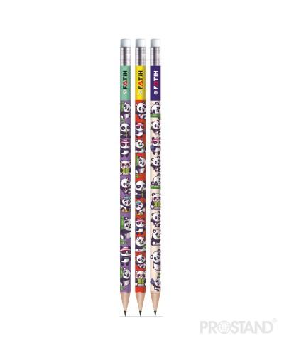 Creion cu radiera Fatih Panda Kids 2B 17810 1/72/144