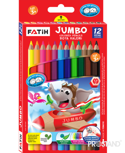 Карандаши цветные 12 цв. Fatih Jumbo 33412 /12/120