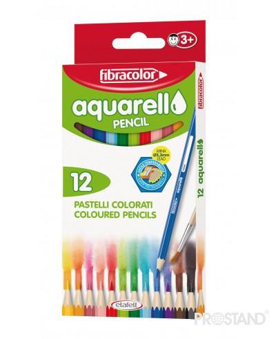 Creioane color 12 cul Aquarello Fibracolor 10045MC012SE