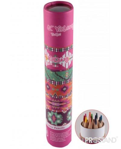 Карандаши цветные в тубе 12 цв. YL815078-12 1/24