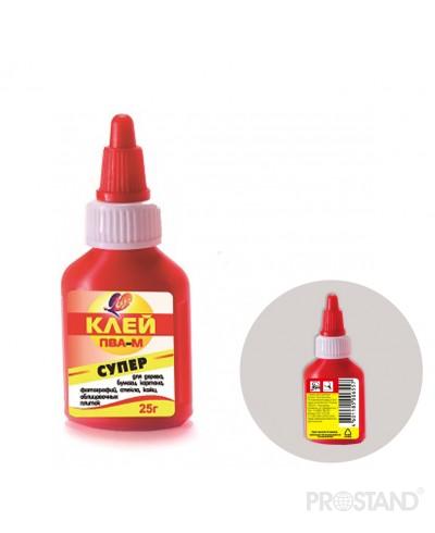 Клей ПВА -М 25 г. в красном флаконе 18С 1187-08 Луч /100