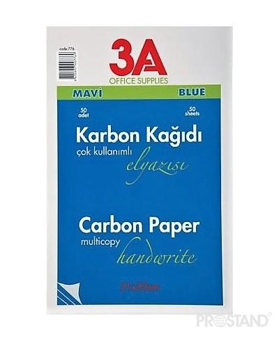Копирка A4 50шт 775 3A синяя /100