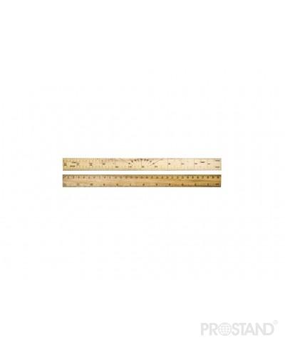 Линейка дерев. 30см 8030 M (дерево, срез прямой, без упаковки)