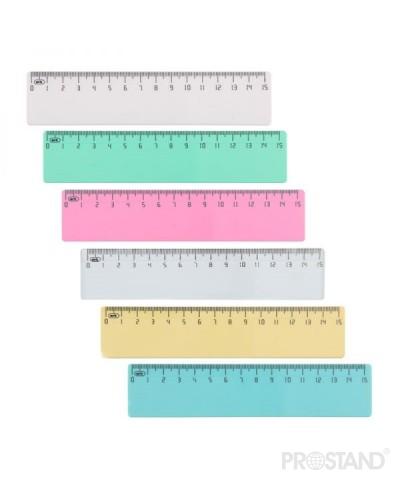 Rigla plastic 15cm incolor 250 ARK