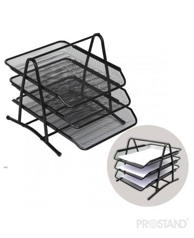 Лоток для бумаги горизонтальный 3 раздела металл DG2001/2003 /12