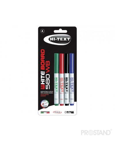 Маркер Whiteboard 4шт в наборе Hi-Text 580WB 20580WB004BE