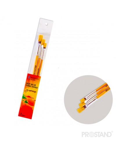 Набор кисточек Щетина 3шт (№4,8,14) 7678