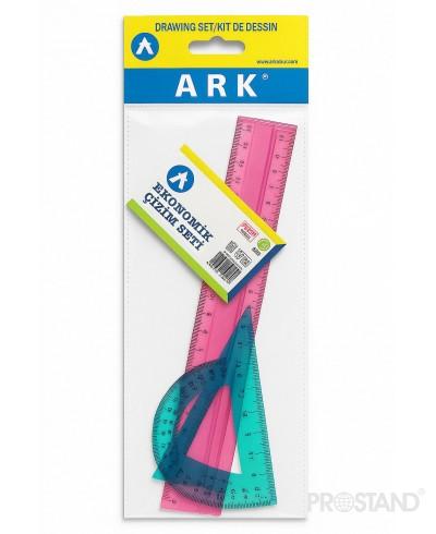 Set rigla cu miner 3buc 30 cm 025 ARK /20