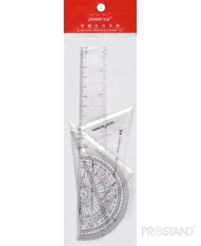 Набор линеек 4 шт 20 см ZH-2012 1/60