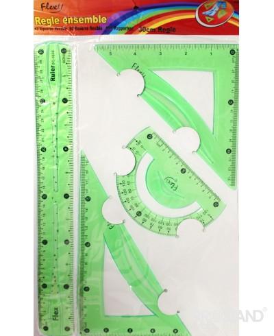 Set rigle 4buc 3038 30cm color Aladin Flexion