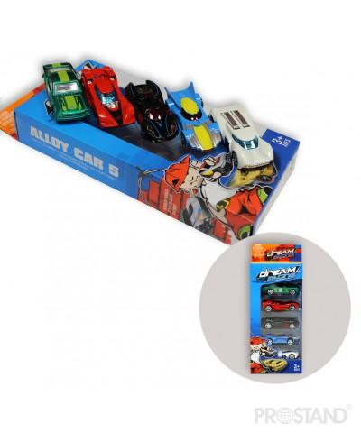 Набор машинок металлических 5 штук 8626 1/72