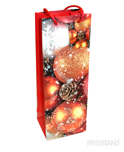 Пакет подарочный бумажный для бутылки /480