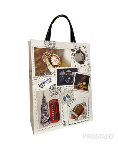 Пакет подарочный бумажный средний 320*260*120 /12/300