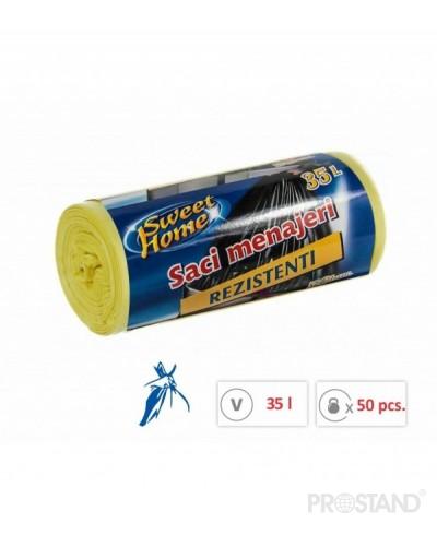 Pungi p/u gunoi 35 L. 50 buc. SHRO-7315 SH galbene