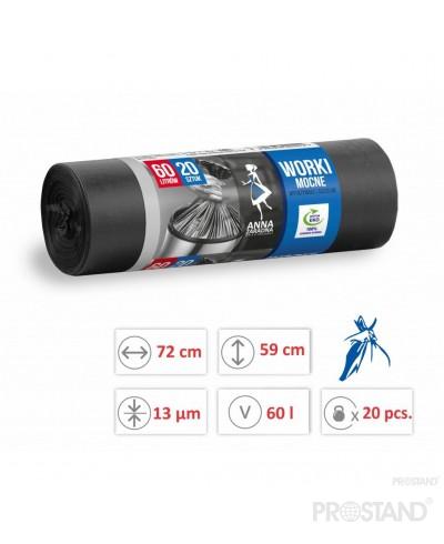 Pungi p/u gunoi 60 L. 20 buc. WNS-2214