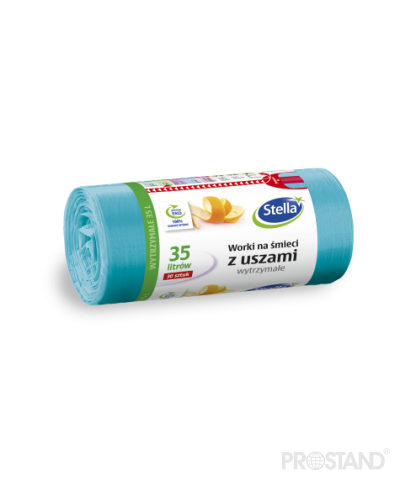 Пакеты для мусора с ушками 35л. 30 шт STGB-9718 зеленые /20