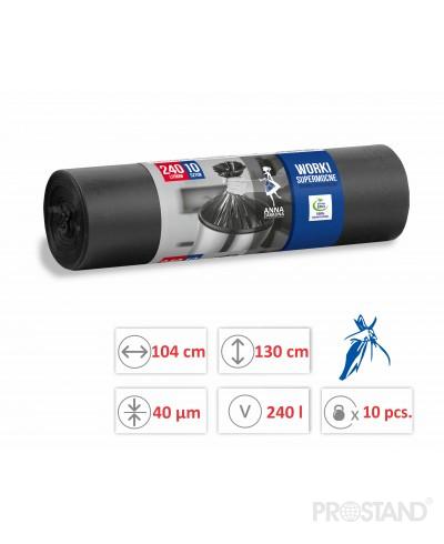 Pungi p/u gunoi 240 L. 10 buc. WNS-3906 AZ