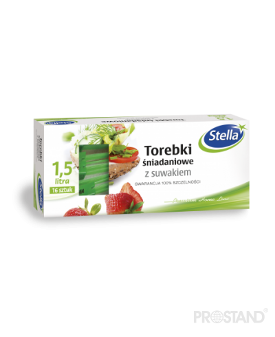 Пакеты для завтраков с молнией 1,5л 16шт W-9657