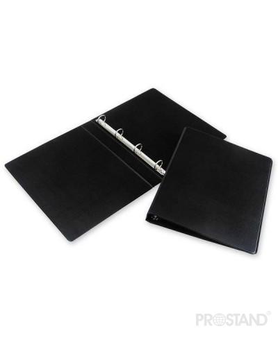 Папка пластиковая с 4-мя кольц. А4 XC534 черная /96