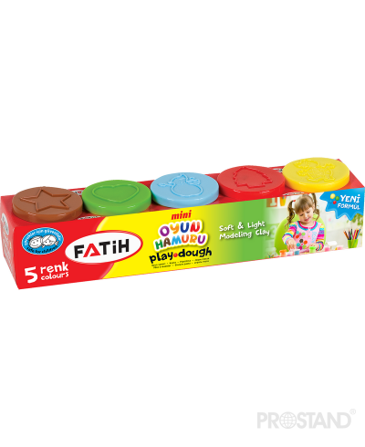 Pasta de modelat Fatih play dough 5buc mini 50075