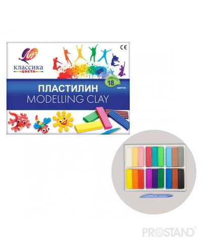 Пластилин Классика 18цв 20С 1330-08 Луч correx /14