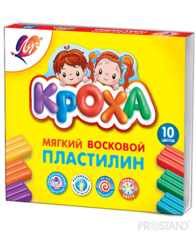 Пластилин мягкий Кроха 10цв 12С 875-08 Луч /20