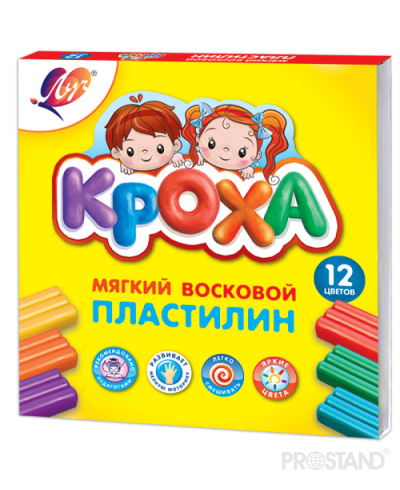 Пластилин мягкий Кроха 12цв 23С 1484-08 Луч /20