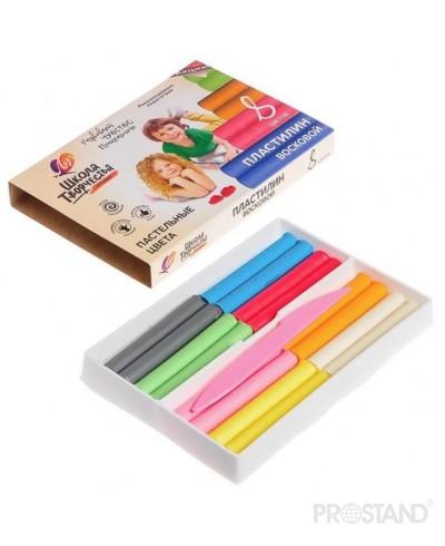 Pasta de modelat cerata Scoala Creatiei 8cul pastel 29C 1770-08 Луч