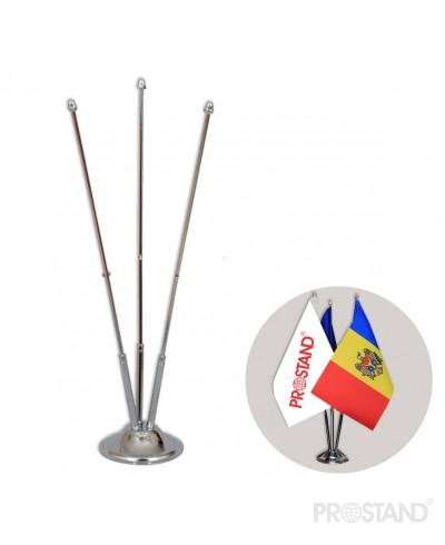 Подставка металлическая для 3-х флажков 003 ARK /12/100