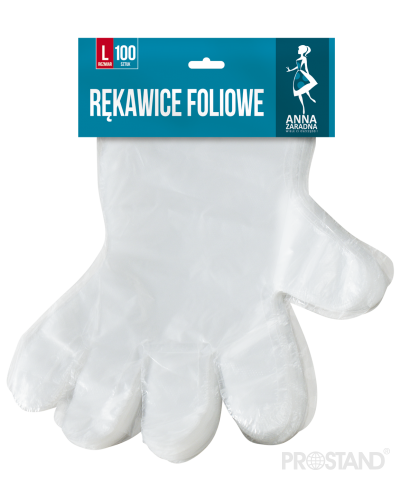 Полиэтиленовые перчатки 100 шт. L, R-1606 AZ