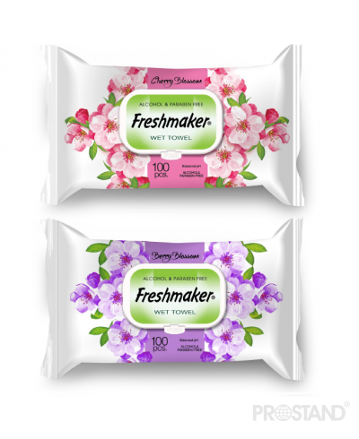 Servetele umede Freshmaker 100 buc Cherry / Apple Blossom cu capac