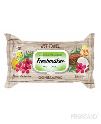 Салфетки влажные Freshmaker Extra Jumbo pack 144шт С КРЫШКОЙ