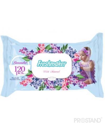 Servetele umede Freshmaker Lavander 120 buc cu capac