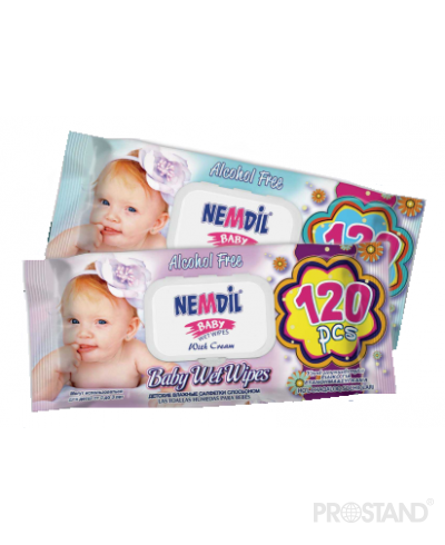 Servetele umede Nemdil Baby 120 buc. cu capac