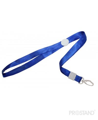 Шнурок для бейджа 1.5CM с пласт.карабин. синий 1/100/3000