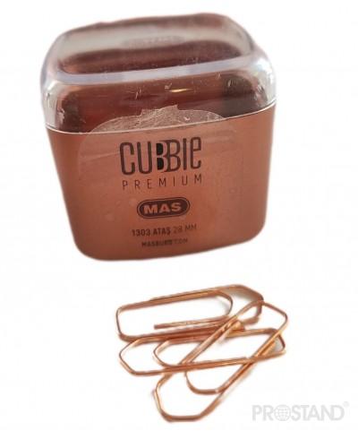 Скрепка пластиковая цветная CUBBIE №2 MAS (1302/1303) 45шт. /8/216