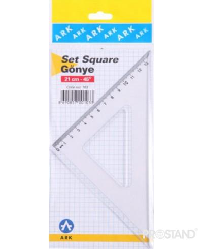Rigla triunghi 21cm 45' 103 ARK