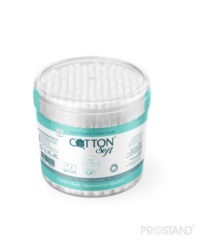 Cotton Soft Ватные палочки 200шт ЦИЛИНДР 1/12/144