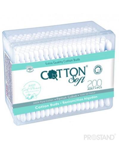 Cotton Soft Ватные палочки 200шт ПРЯМОУГОЛЬНИК 1/12/144