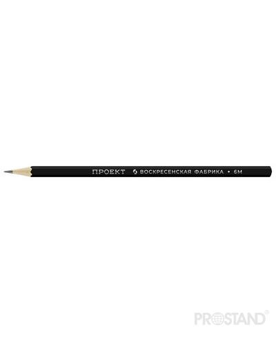 ВКФ Карандаш заточенный Проект черный матовый 1/12/72/576